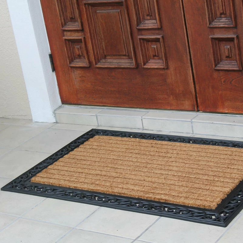 Deals π A1 Home Collections Molded Large Double Rubber And Coir Door Mat 30"x48 π - Image 3