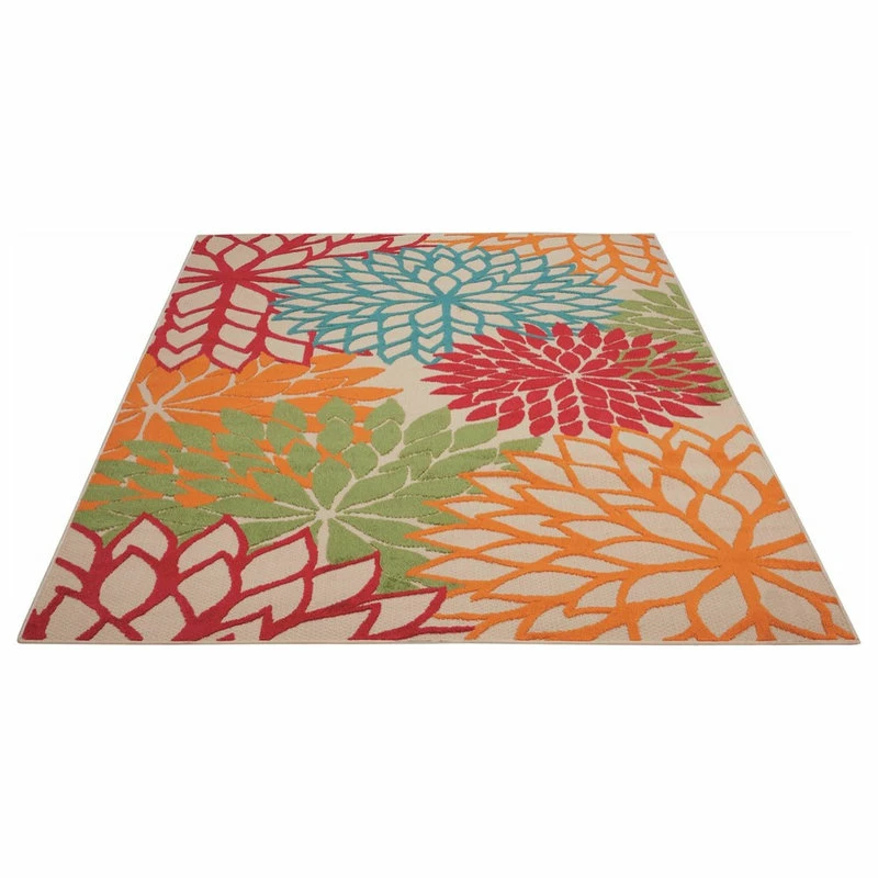 Discount β Nourison Aloha Green Indoor/Outdoor Area Rug, Rectangular 5'3"x7'5" π - Image 3