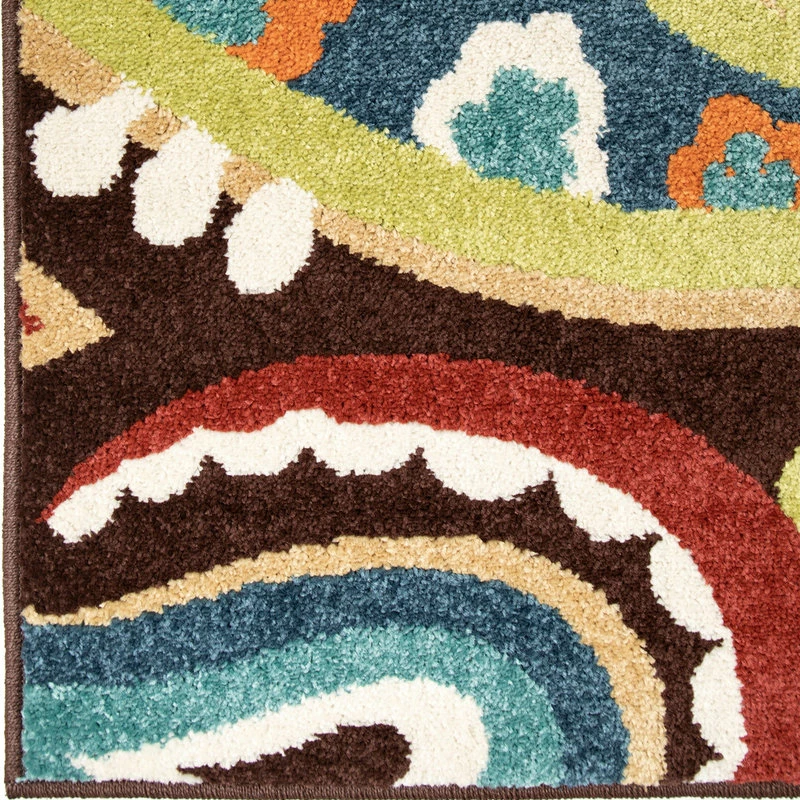 Promo π Orian Rugs Orian Veranda Indoor/Outdoor Paisley Area Rug, Multicolor, 7'8"x10'10" 𧨠- Image 5