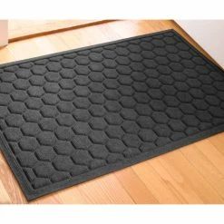 Wholesale 😍 Bungalow Flooring Aqua Shield 2'x3' Honeycomb Doormat, Charcoal ❤️