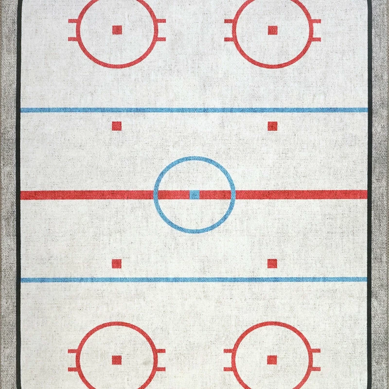 Brand new 👍 Dynamic Rugs Inc. Kidz Hockey Area Rug, 4'x6' ❤️