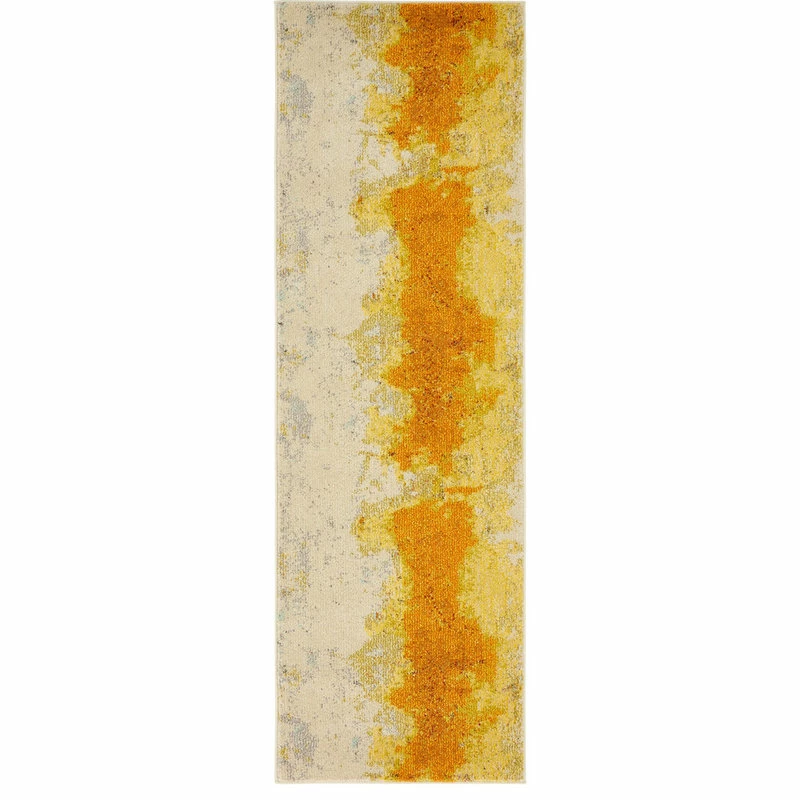 Cheapest 𧨠Unique Loom Yellow Estrella Rustic 2' 2 X 6' 7 Runner Rug β - Image 2