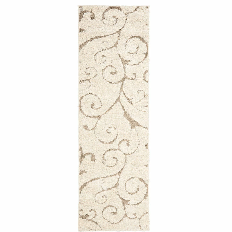 Cheapest 𧨠Safavieh Florida Shag Collection SG455 Rug, Cream/Beige, 2'3" X 7' π - Image 3