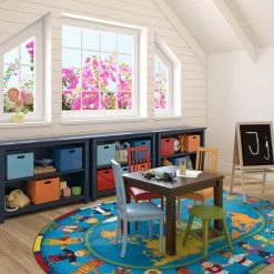 Buy 🌟 Joy Carpet Co Hands Around The World 5'4" X 7'8" Oval Area Rug, Color Multi 🧨