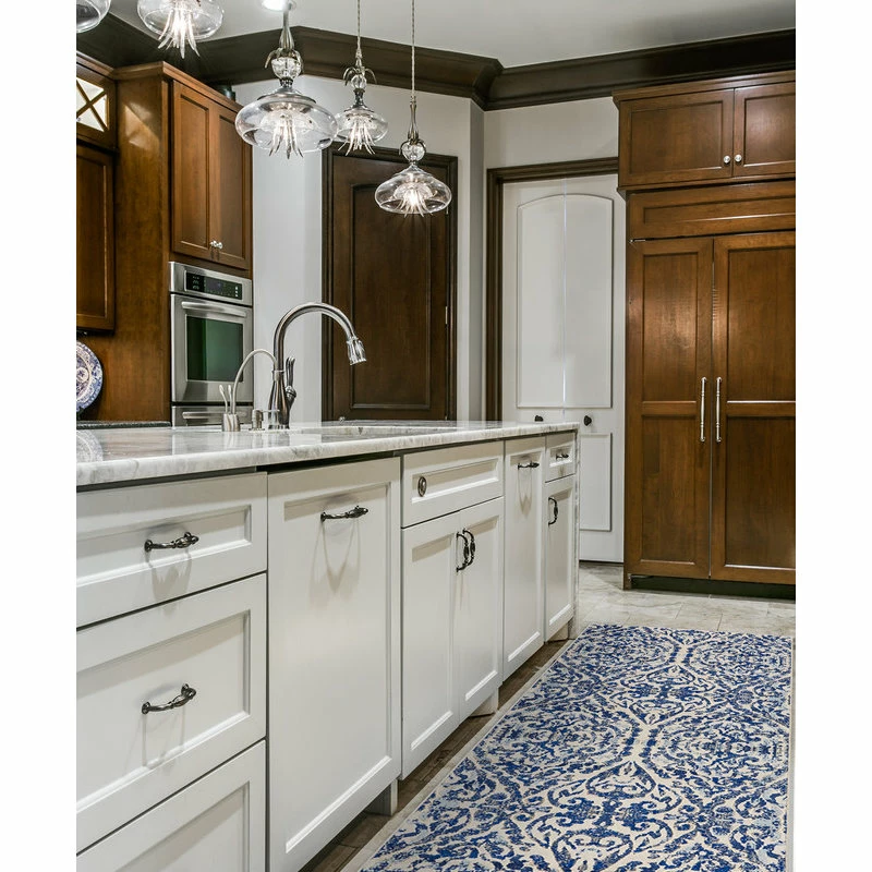 Brand new π₯ Feizy Rugs Weave & Wander Carini Scroll Print Textured Rug, Blue, 2'7"x8' β - Image 5