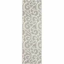 Brand new 🧨 Nourison Grafix Area Rug, Gray, 2'3"x7'6" 🛒