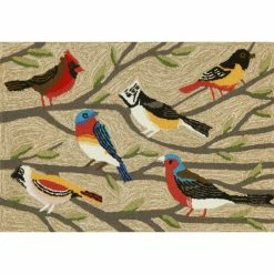 Outlet 😍 Liora Manne Frontporch Birds Indoor/Outdoor Rug Multi 1'8"x2' 6" ✨