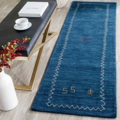 Promo 😀 Safavieh Himalaya Collection HIM583 Rug, Blue, 2'3" X 10' ⌛