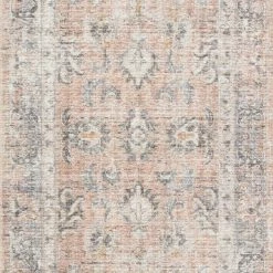 Outlet β Loloi Rugs Skye Printed Area Rug By Loloi II, Blush/Gray, 2'6"x7'6" π