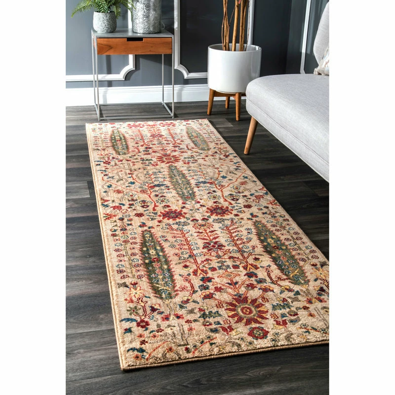 Discount π NuLOOM Vintage Fringe Rug, Olive, 2'8"x8' Runner π