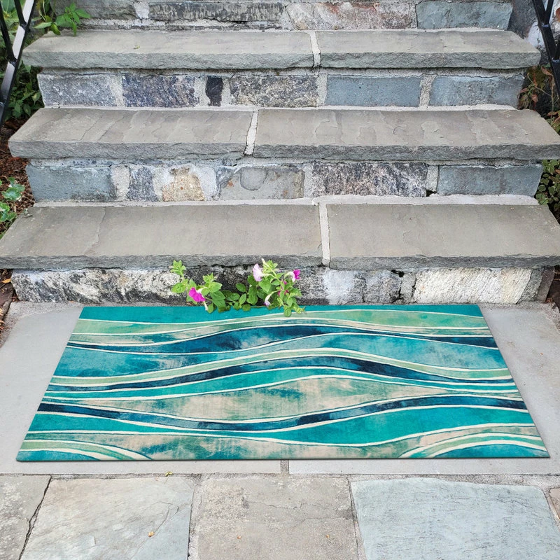 Hot Sale β Liora Manne Illusions Wave Indoor/Outdoor Mat Ocean, 2'5"x4'1" π― - Image 3
