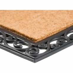 Flash Sale โญ Nance Industries Classic Monogrammed Rubber Welcome Mat, B ๐