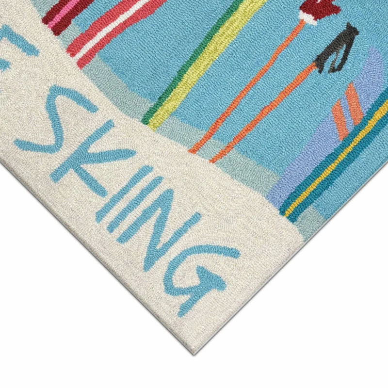Top 10 β¨ Liora Manne Frontporch Gone Skiing Indoor/Outdoor Rug Blue 2'6x4' βοΈ - Image 9