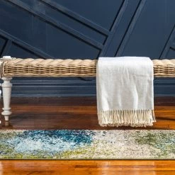 Promo ✨ Rug Unique Loom Estrella Blue Runner 2' 7 X 10' 0 😀