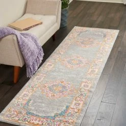 Coupon 😉 Nourison Passion Boho Area Rug, Gray, 2'2"x7'6" Runner ⌛