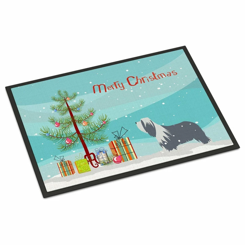 Promo π The-store Bearded Collie π Dog Merry π Christmas Tree Indoor Or Outdoor Mat β¨ - Image 2
