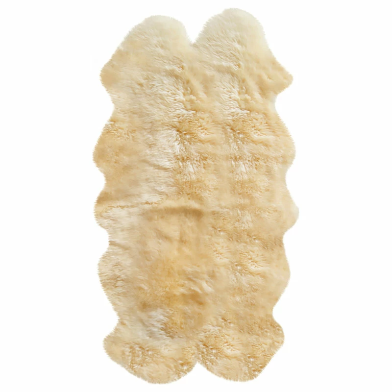 Discount βοΈ NATURAL New Zealand Quattro Sheepskin Rug, Gold, 4'x6' β€οΈ - Image 3