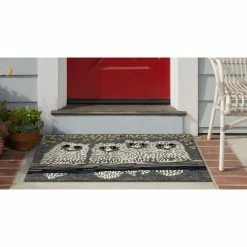 Hot Sale 🔔 Liora Manne Frontporch Owls Indoor/Outdoor Rug Night 1'8"x2' 6" ✨