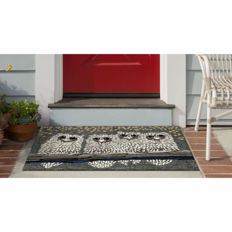 Hot Sale π Liora Manne Frontporch Owls Indoor/Outdoor Rug Night 1'8"x2' 6" β¨