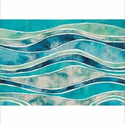 Hot Sale β Liora Manne Illusions Wave Indoor/Outdoor Mat Ocean, 2'5"x4'1" π―