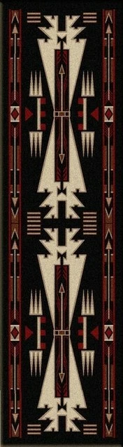 Buy ✔️ American Dakota Horse Thieves Rug, Black, 2'x8', Runner ❤️