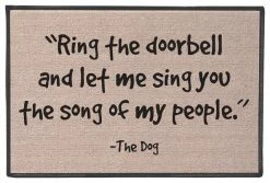 Flash Sale 🛒 WHAT ON EARTH Ring The Doorbell And Let Me Sing The Song Of My People Doormat ✨