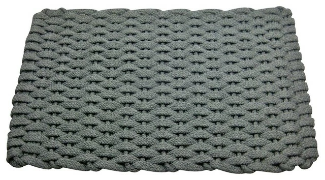 Promo π Rockport Rope Doormats Hand Woven Rope Mat, Gray With Gray Insert π