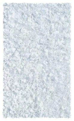 New 👍 The Rug Market White Shaggy Raggy Rug, 2'8"x4'8" ✔️
