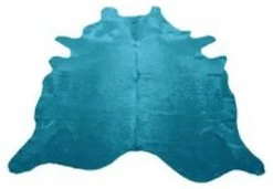 Wholesale 🛒 Pergamino Cowhide Rug, Turquoise ✔️