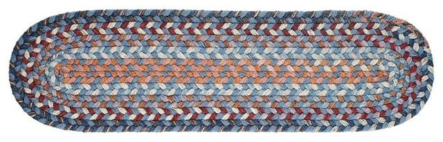 Budget π Rhody Rug Astoria Stair Tread Rug, Blue Dragon, Set Of 13 π